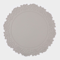 Набор салфеток сервировочных на стол Доляна, 2 шт, 38&times;38 см, серый