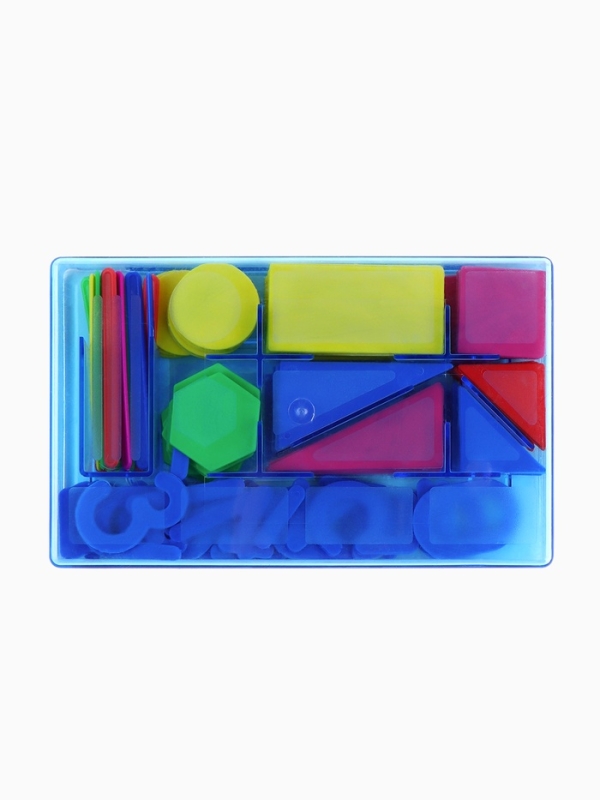 Касса цифр и счетных материалов, 132 элемента. Цвет МИКС   "Монстрик"