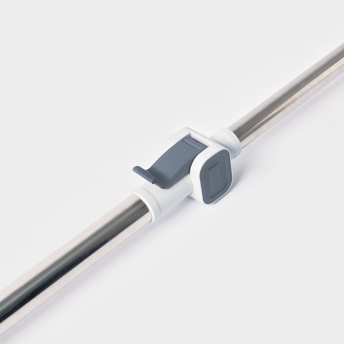 Оконная швабра с креплением на карманы 30х8 см, длина 103-145 см, 2 насадки, 45+180 поворот   107959