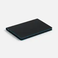 Ежедневник Trait, недатированный, черный с голубым