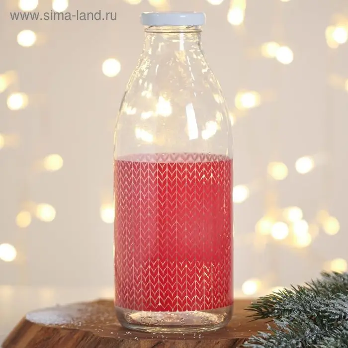 Бутылка &laquo;Тепла и уюта в Новом Году&raquo;