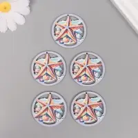 Декор для творчества дерево "Морская звезда" 4х4х0,3 см