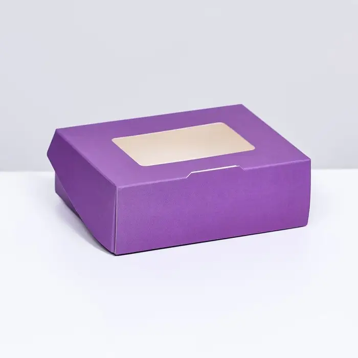 Контейнер на вынос, сиреневый, 10&times;8&times;3.5 см