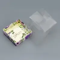 Коробка сборная с PVC крышкой, &laquo;Комплимент&raquo;, 10&times;10&times;10 см