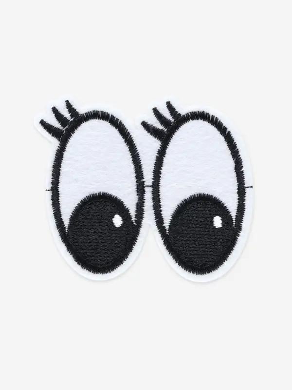 Термоаппликация &laquo;Глазки с ресницами&raquo;, 6&times;5 см, белая