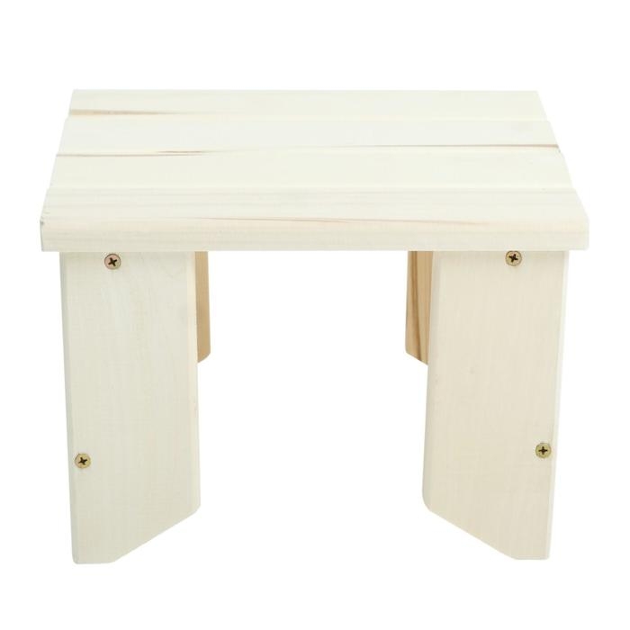 Табурет низкий, 30&times;30&times;19см, из липы, "Добропаровъ"