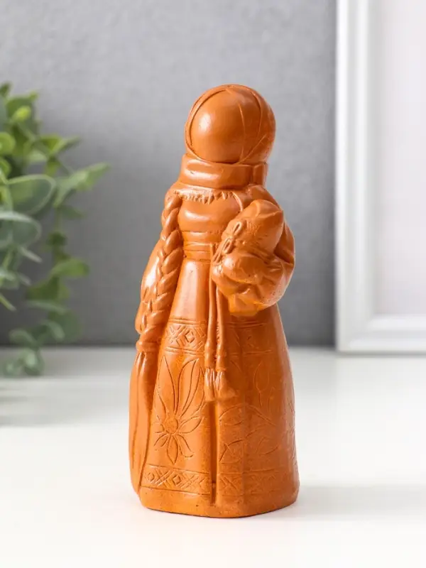 Фигура оберег &laquo;Берегиня мама&raquo;, 14&times;6&times;5.5 см, красная глина