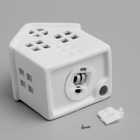 Светодиодная фигура "Домик с круглым окном" 7.7х5.7х10.2 см, 1 LED, LR44x3(в комп.), свечение тёплое белое