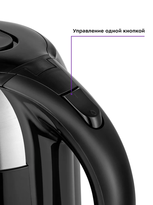 Чайник электрический металлический КТ-6647 - 2 л