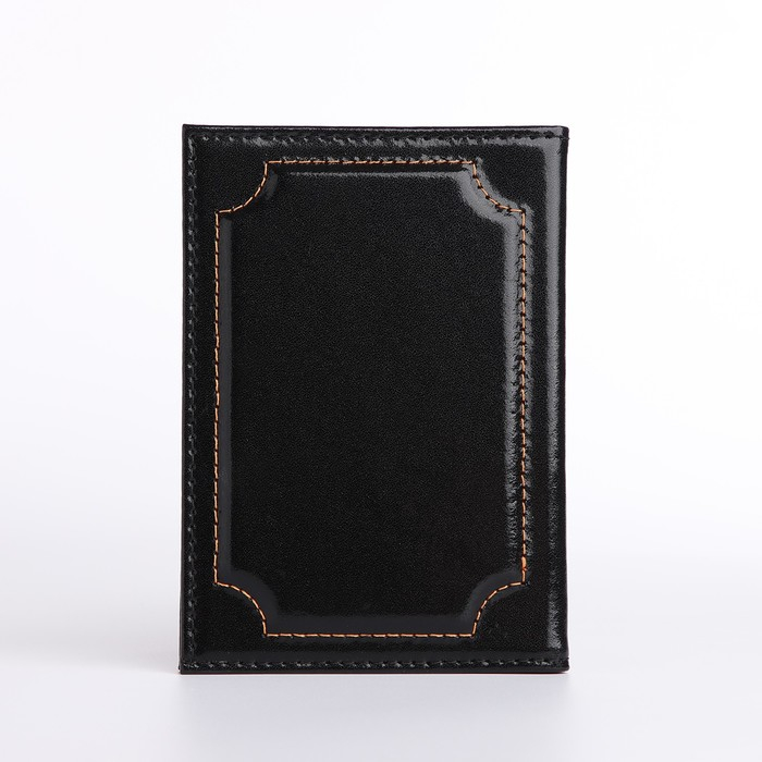 Обложка для паспорта, цвет чёрный