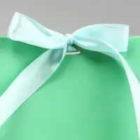 Пакет подарочный с лентой &laquo;Бирюзовый&raquo; 13&times;23&times;7 см, 1 шт.