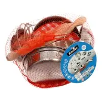 Набор металлической посуды "Вкусный ужин" 15 предметов