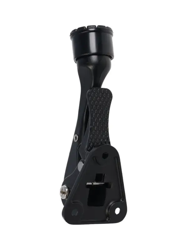 Фиксатор дверной LOCKLAND &ldquo;козья ножка&rdquo;, с автоподъемом, цвет черный