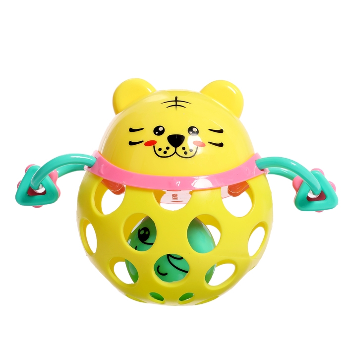 Набор погремушек с прорезывателями, 7 штук в наборе, в контейнере