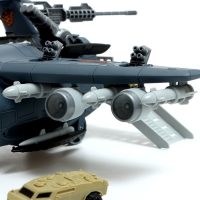 Парковка &laquo;Военный самолёт&raquo;, 4 машинки, подвижные элементы