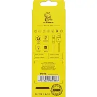 Кабель D09E,3 в 1, Type-C-microUSB-Lightning, 1м, зарядка+передача данных,магнитный,черный