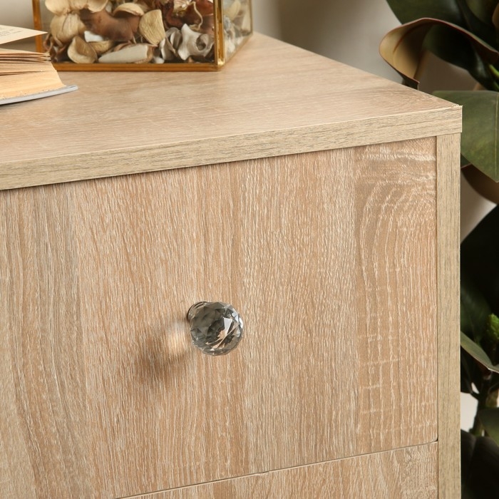 Ручка кнопка ТУНДРА ST001, d=30 мм, цвет хром, 8 шт