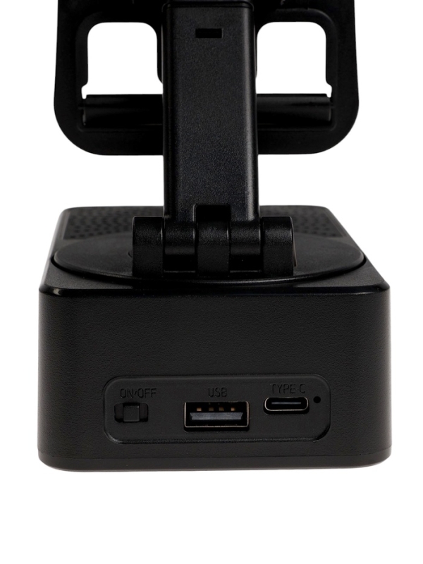 Портативная колонка 3 в 1 PS-50, держатель для телефона, power bank, 5 Вт, 1500 мАч, чёрная