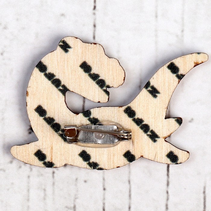 Деревянный значок &laquo;Плезиозавр&raquo;