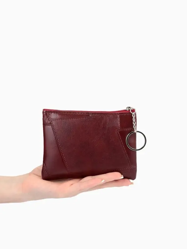 Кошелек жен 13-01-01 Июнь2509, 15*0,5*11 см, отд на молнии, бордо