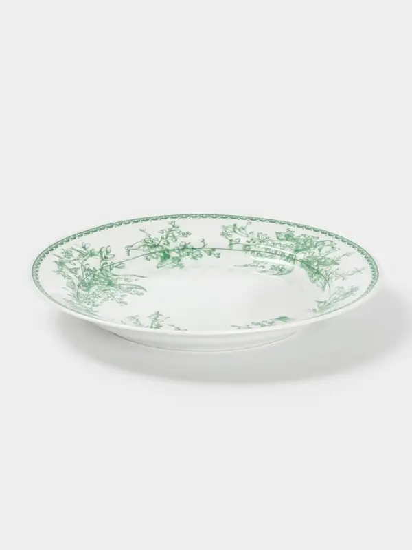 Тарелка Дулевский фарфор &laquo;Райские ландыши&raquo;, d=24 см, фарфор