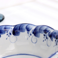 Салатник &laquo;Грань&raquo;, гжель