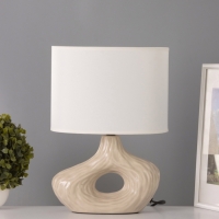 Настольная лампа "Эсмеральда" 1х15Вт Е14 молочный 25х15х33см