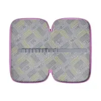 Пенал 3 секции, 125 х 205 х 55 мм, Calligrata 30П26/3 "Кот чёрный", ламинированный картон