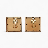 Клипсы &laquo;Тренд&raquo; квадрат, цвет золото