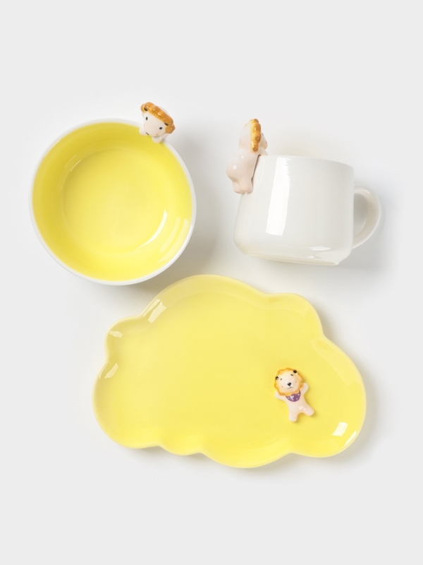 Набор детской посуды "Милый лев"
