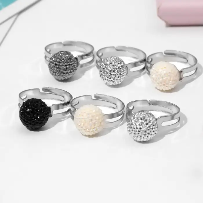 Кольцо молодёжное &laquo;Шарик&raquo;, безразмерное, цвет МИКС