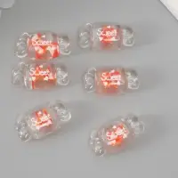 Подвеска для творчества акрил "Конфетка. Клубничный лёд" 3,2х1,5х1 см