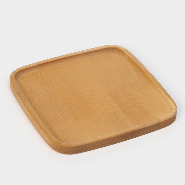 Подарочный набор деревянной посуды Adelica &laquo;Мечта хозяйки&raquo;, доска разделочная d=28 см, блюдо для подачи d=24 см, менажница d=20 см, подставка, берёза