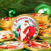 Шоколадная медаль "Золотой символ года", 25 г