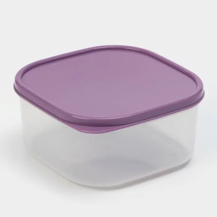Контейнер квадратный Доляна, пищевой, 700 мл, цвет цвет фиолетовый