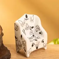 Сувенир &laquo;Кресло с следами&raquo;, 5&times;3&times;6.5 см, дерево, чёрно-белый
