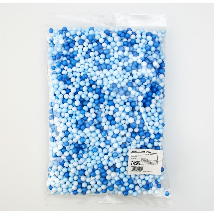 Наполнитель для шаров и подарков, упаковка, &laquo;Голубая вьюга&raquo; , 15 х 26 см