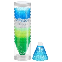 Волан для бадминтона, 12 шт., пластик, цвет МИКС