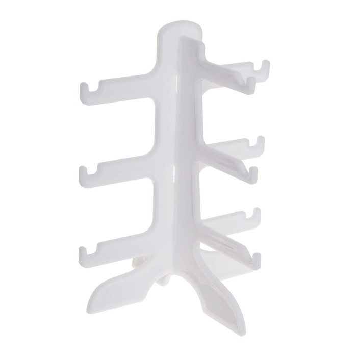 Подставка под очки 3 места, 16&times;14,5&times;20, цвет белый