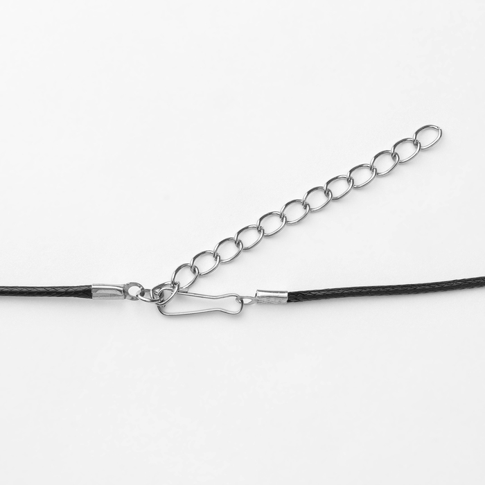 Кулон унисекс &laquo;Клык&raquo;, цвет чернёное серебро на чёрном шнурке, 42 см