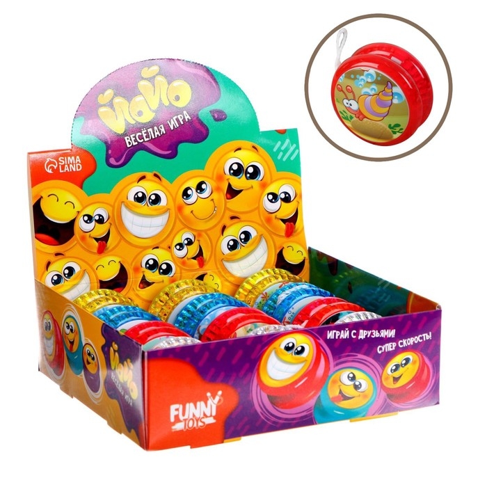 Йо-Йо &laquo;Морские жители&raquo;, световой, цвета МИКС, в шоубоксе