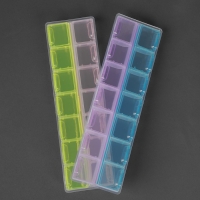 Органайзер для рукоделия, 14 отделений, 21,5 &times; 6,5 &times; 2,3 см, цвет МИКС