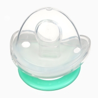 Набор: Соска - пустышка с держателем &laquo;Птички&raquo;, ортодонтическая, +6 мес, цвет зеленый