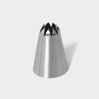 Насадка кондитерская &laquo;Закрытая звезда&raquo;, d=3,4 см, выход 1,1 см, нержавеющая сталь