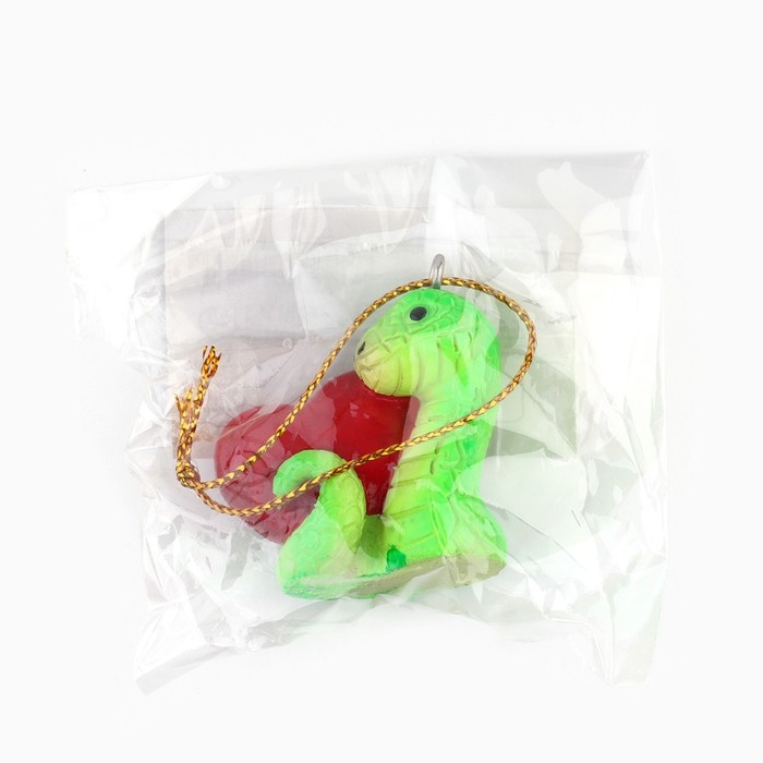 Ёлочная игрушка новогодняя &laquo;Змейка&raquo;, на Новый год, 3,5 х 3,2 см