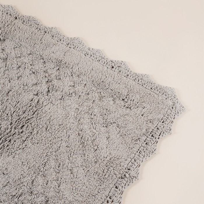 Коврики для ванной SL Home, 2 шт: 50&times;70 см, 60&times;100 см, цвет серый