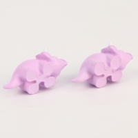 Миниатюра кукольная &laquo;Динозаврик&raquo;, набор 2 шт., размер 1 шт. &mdash; 3 &times; 5,5 &times; 2 см, цвет фиолетовый