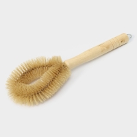 Ёршик для посуды Доляна, 25,5&times;7&times;3,5 см, овал, деревянная ручка