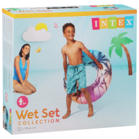 Круг для плавания &laquo;Узоры&raquo;, с ручками, d=97 см, от 9 лет, цвет МИКС, 58263NP INTEX