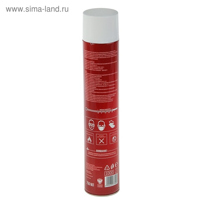 Пена монтажная ЛОМ, адаптерная, всесезонная, 750 мл